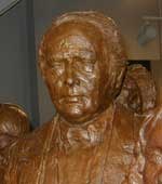 Bronze statue of Richard Hunt, one of the group memorialized in The First Wave exhibit. Bronze statue of Richard Hunt, one of the group memorialized in The First Wave exhibit.