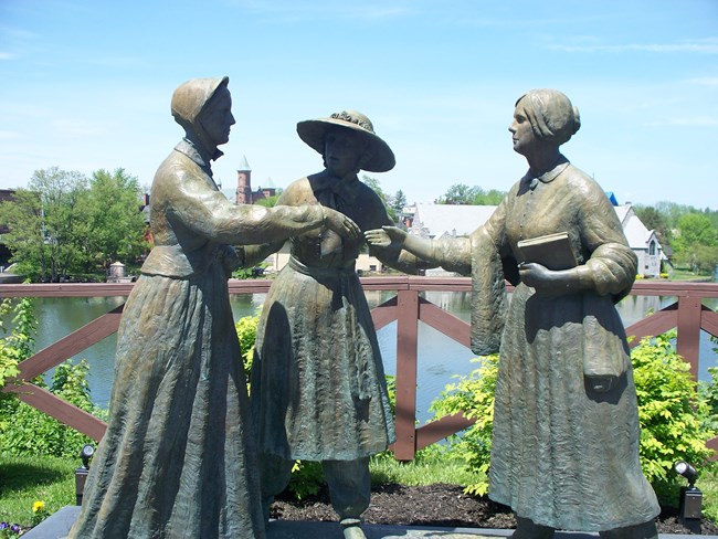 When Susan B. Anthony met Elizabeth Cady Stanton Statue