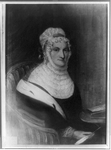 Abigail Adams facing right, seated
