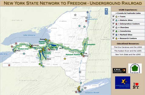 erie canal map