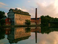 Seneca Knitting Mill on the Cayuga Seneca Canal in Seneca Falls, New York