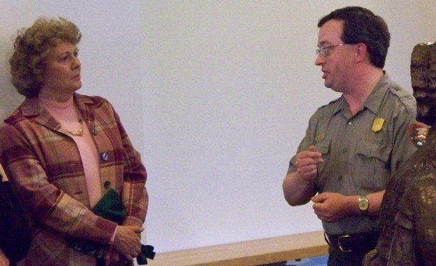 League of Women Voters National President with Park Ranger John Stoudt