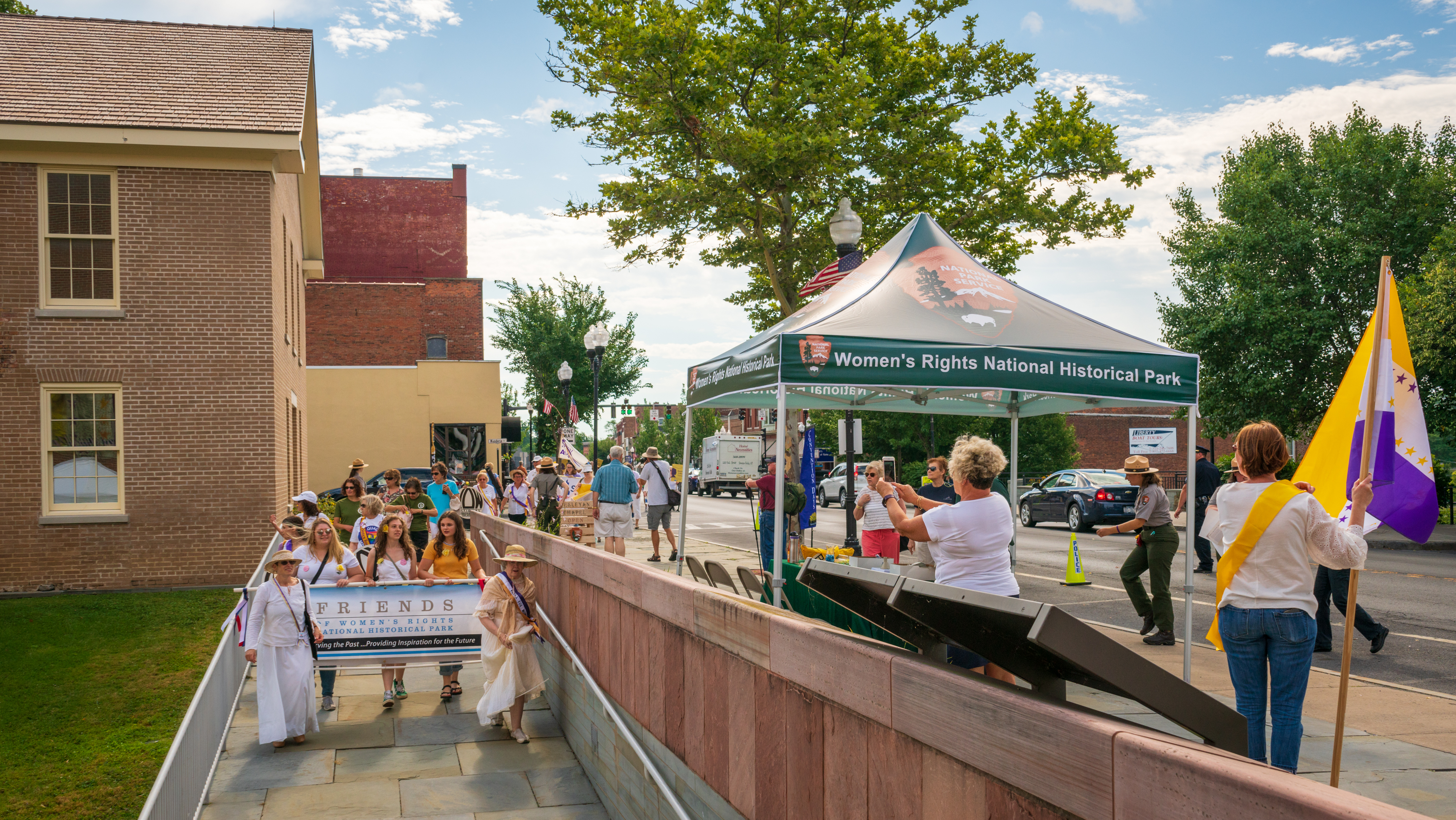 2018 Convention Days 1 People outdoors at Women's Rights National Historical Park