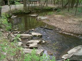 Wolftrap Creek meanders through the park. Wolftrap Creek meanders through the park.