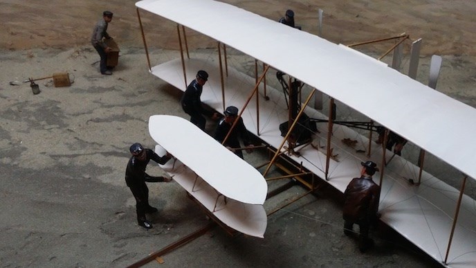 Diorama of the first flight Diorama of the first flight