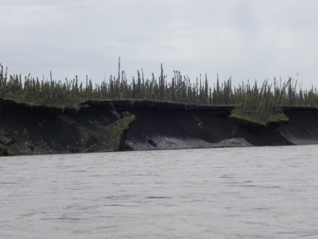 Bank erosion