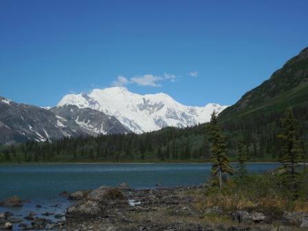 Donoho Lake and Mt Blackburn