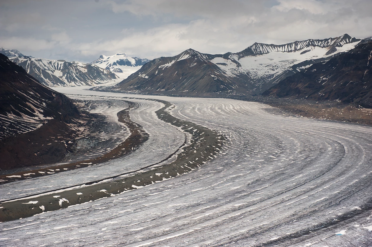 Nizina Glacier Neil Herbert Aerial view of the Nizina Glacier.