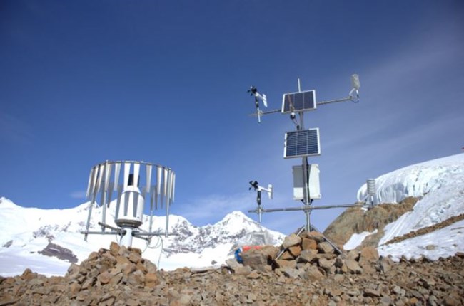 Weather station on the Kennicott Glacier