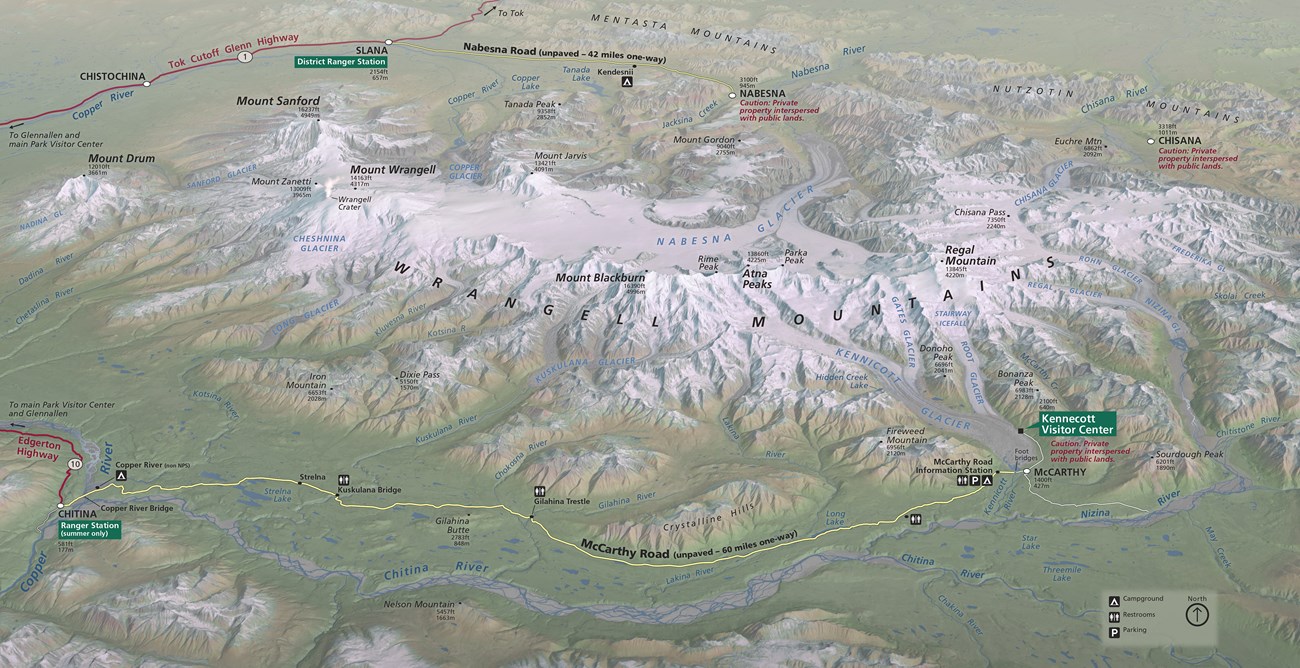 Shaded Relief Map wrangell_mts Tom Patterson