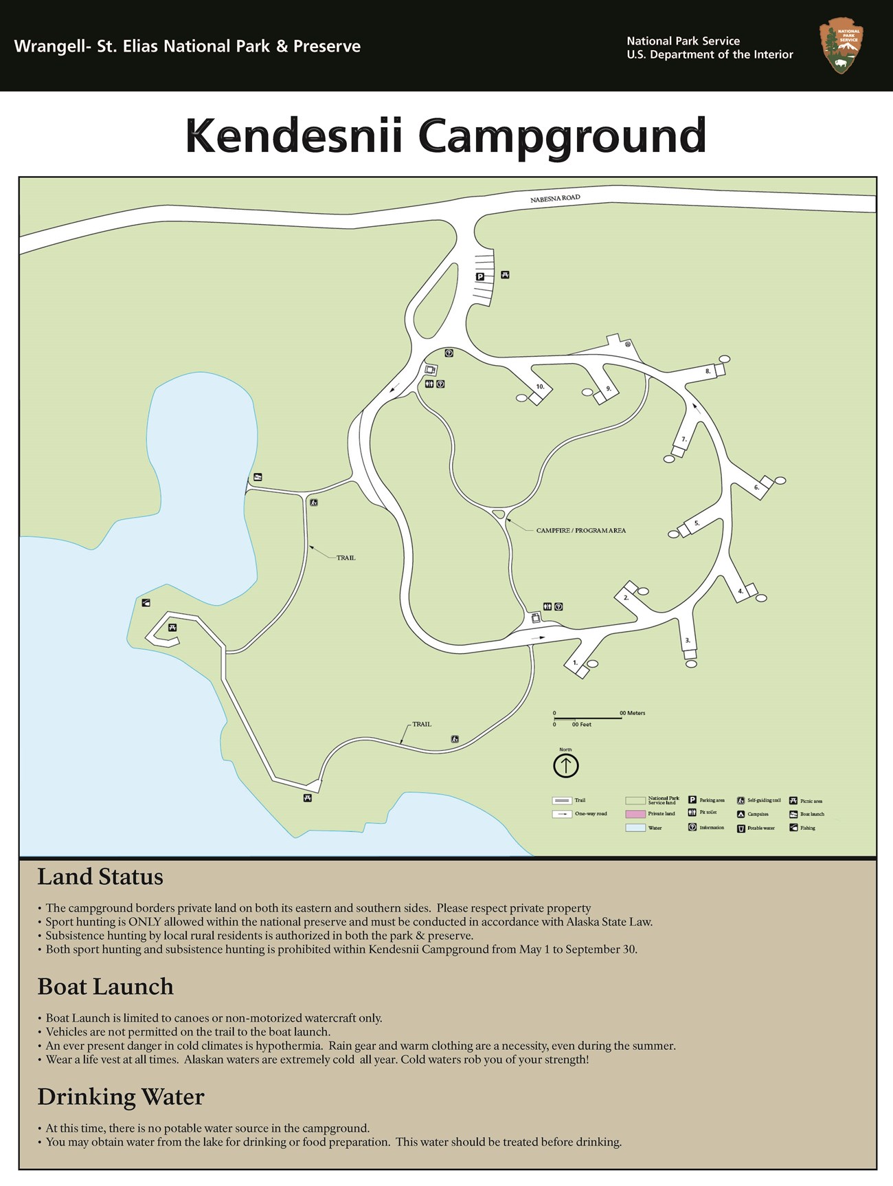Kendesnii Campground Map