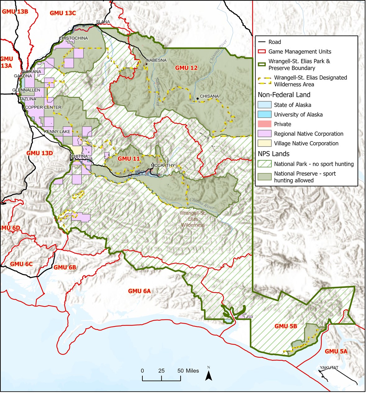 Parkwide Land Status Map