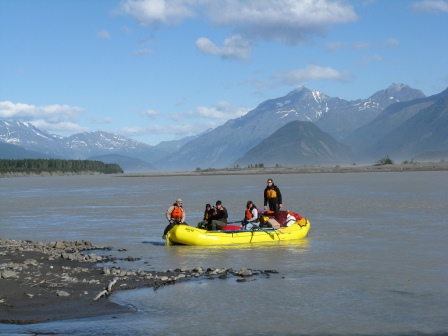 Raft on the Copper River