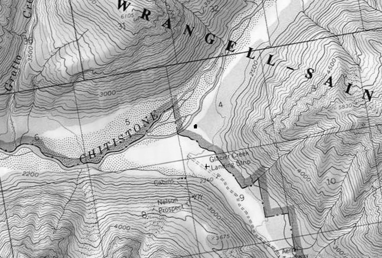 Glacier Creek Cabin map