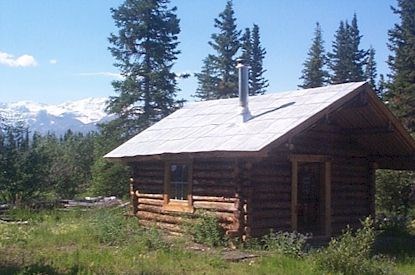 The "Too Much Johnson" cabin is located near Chisana.