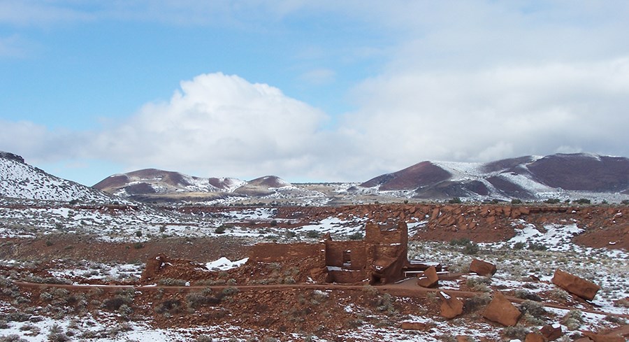 Snow on Wupatki