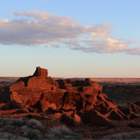 Wupatki Pueblo at sunrise Wupatki Pueblo at sunrise