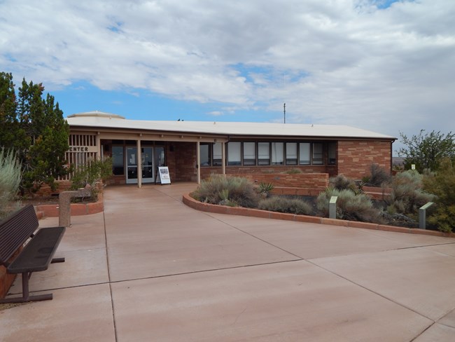Wupatki Visitor Center exterior front entrance