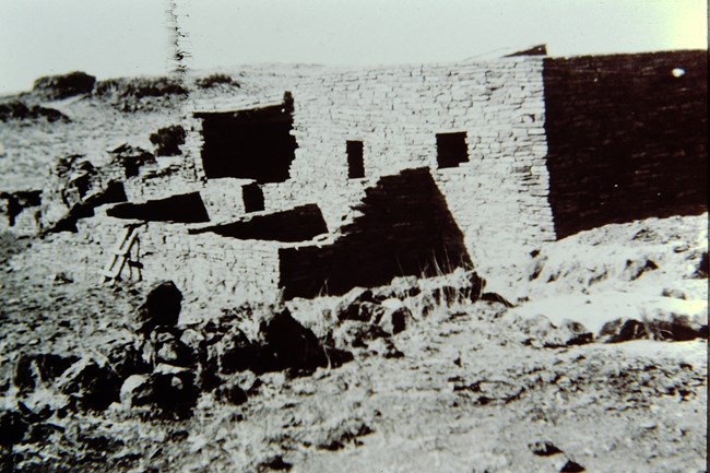 Nalakihu Pueblo with full reconstruction in 1934.