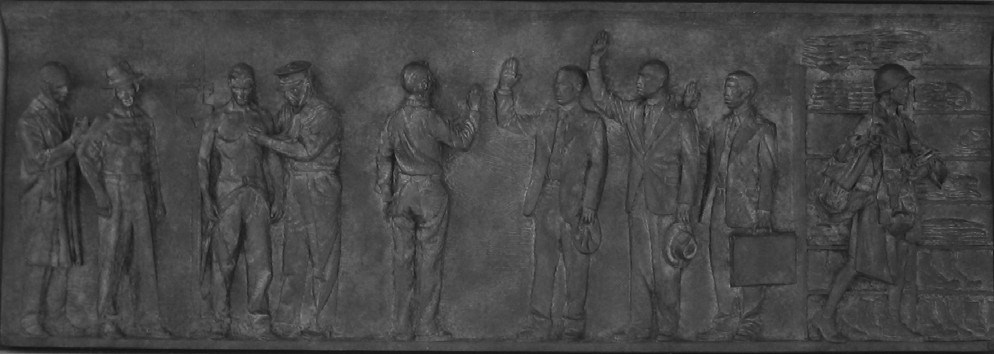 Enlistment Bas Relief