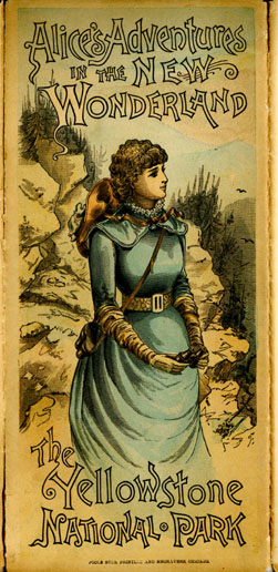 Cover of NPRR bochure, Alice's Adventures in the New Wonderland, 1885