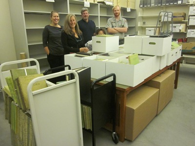 Archives logbook processing team, 2014
