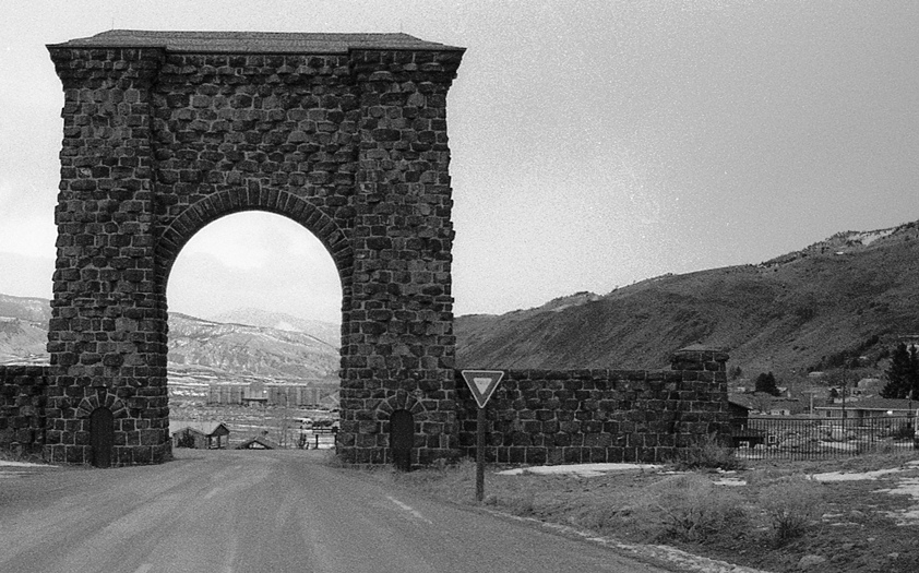 Yellowstone's Heritage & Research Center as seen through the Roosevelt Arch, photo by Elise Fariello, 2015. Yellowstone's Heritage & Research Center as seen through the Roosevelt Arch, photo by Elise Fariello, 2015.