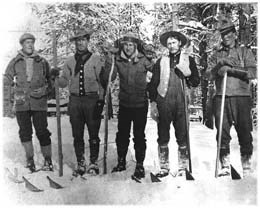 Members of the snowshoe cavalry