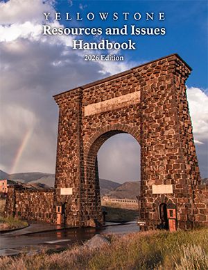 A rainbow near the Roosevelt Arch