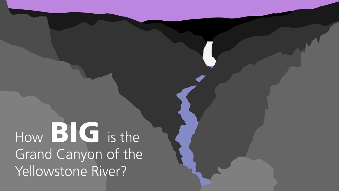 Illustration of the Grand Canyon of the Yellowstone River.