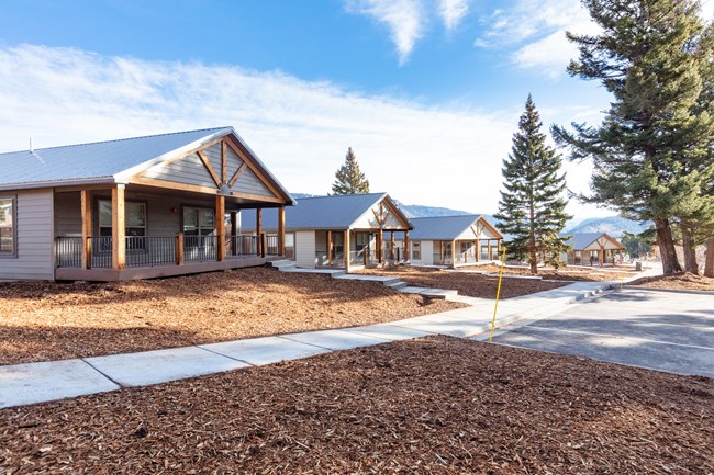 New employee homes in a row