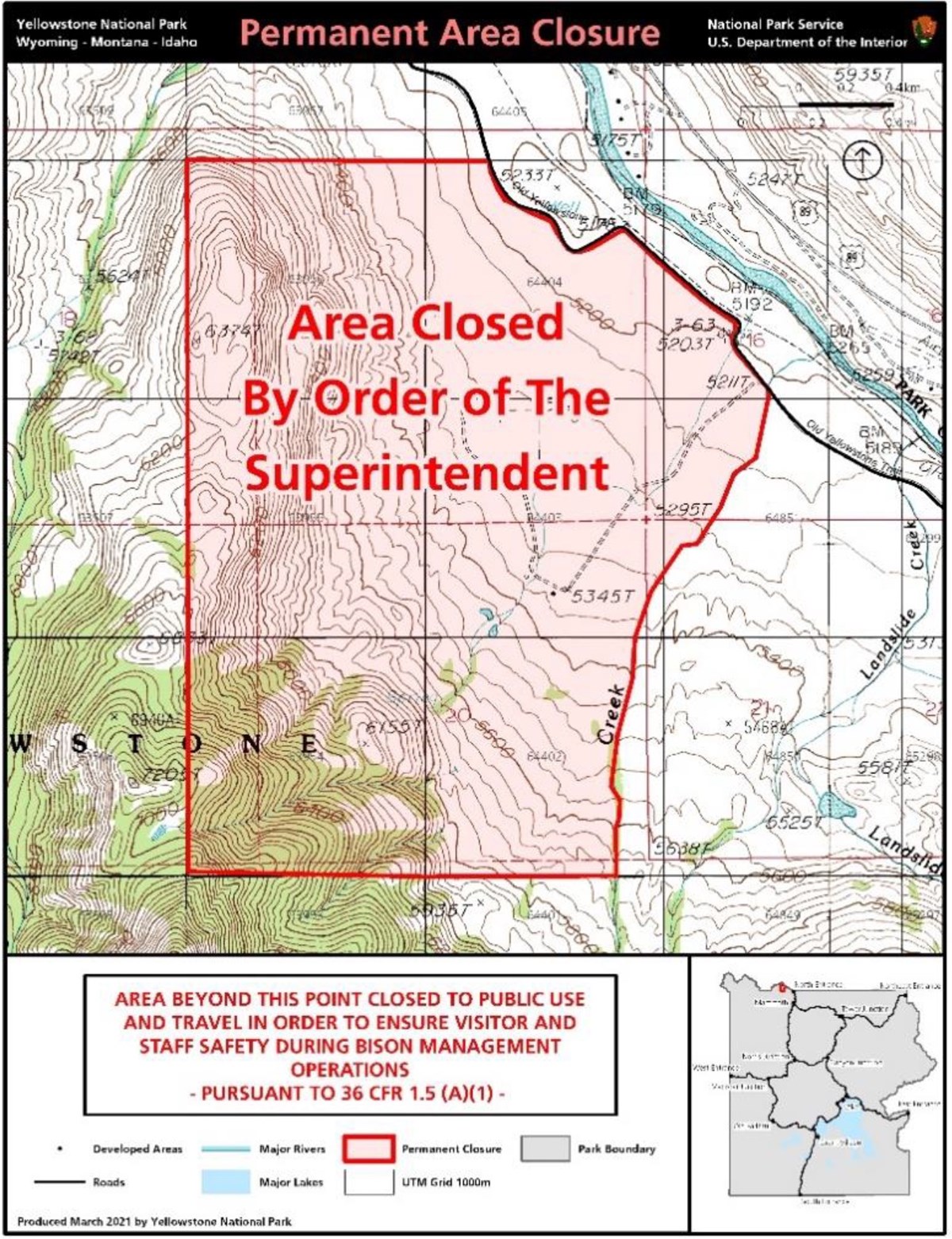 Superintendent S Compendium Yellowstone National Park U S National Park Service