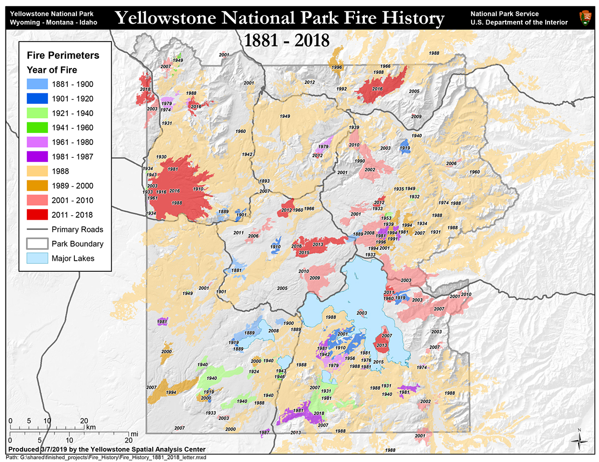 Fire Management Yellowstone National Park U S National Park