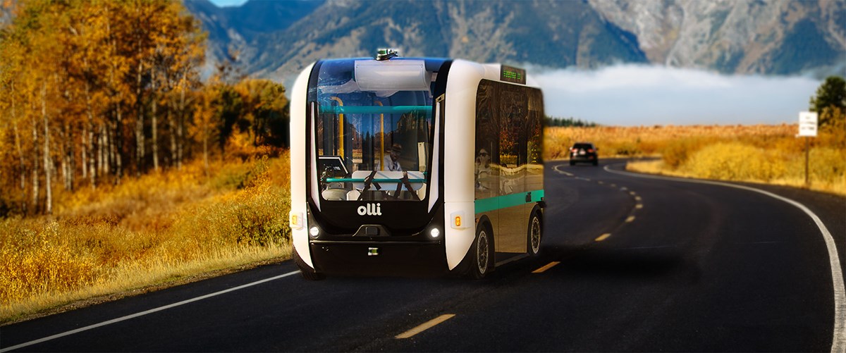 digital rendition of an Automated Vehicle Shuttle Pilot