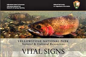 Cover from the 2013 Vital Signs Report with underwater image of cutthroat trout.