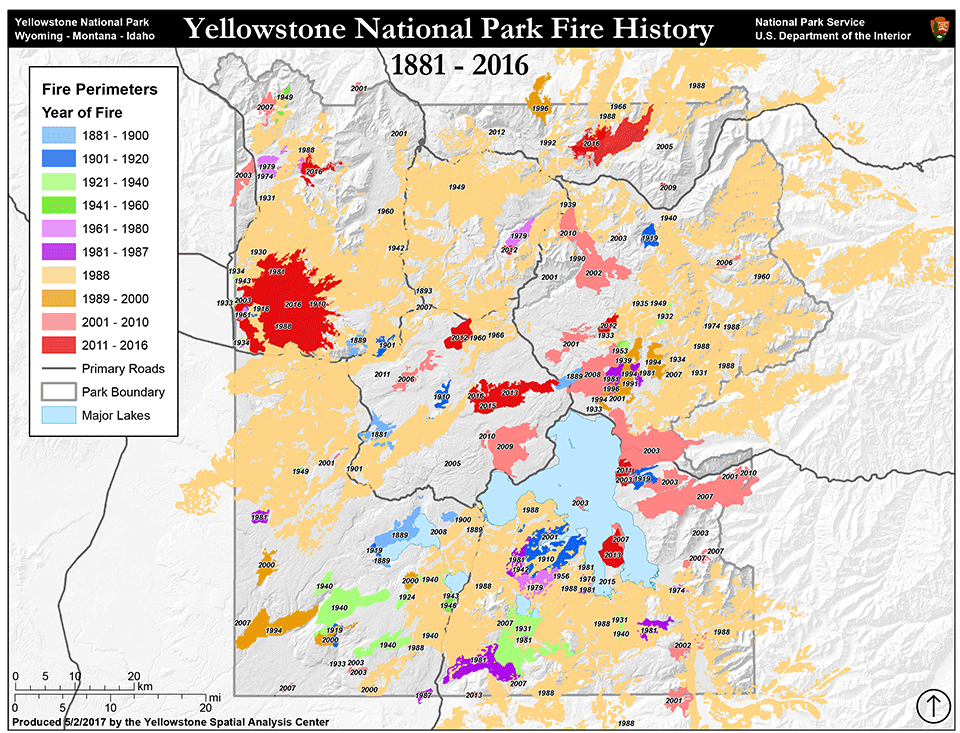 Fire History Yellowstone National Park U S National