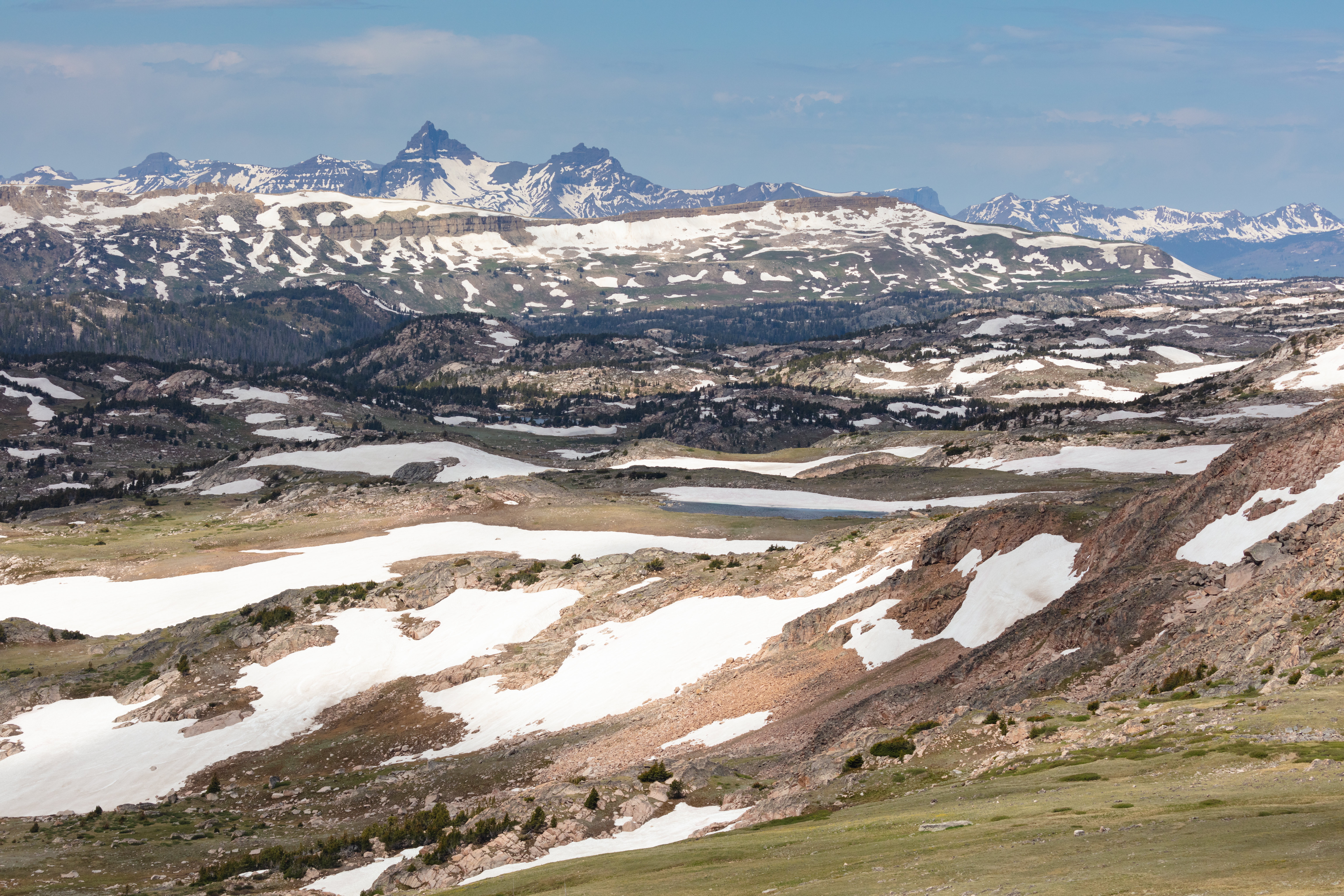 a viewpoint of a mountainous area