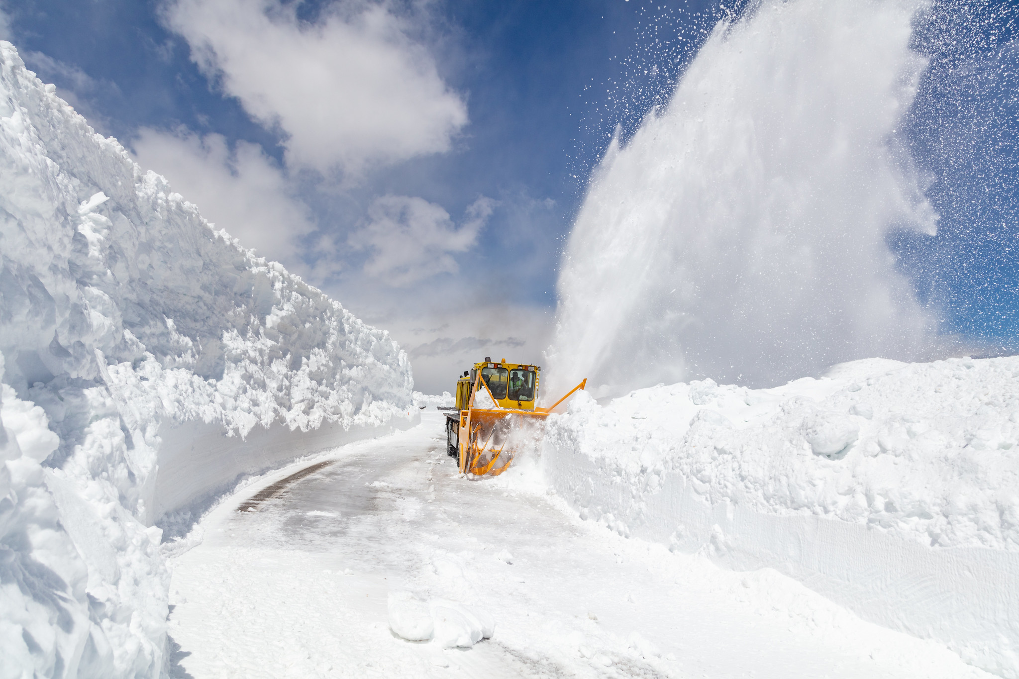 snowplow working on highway