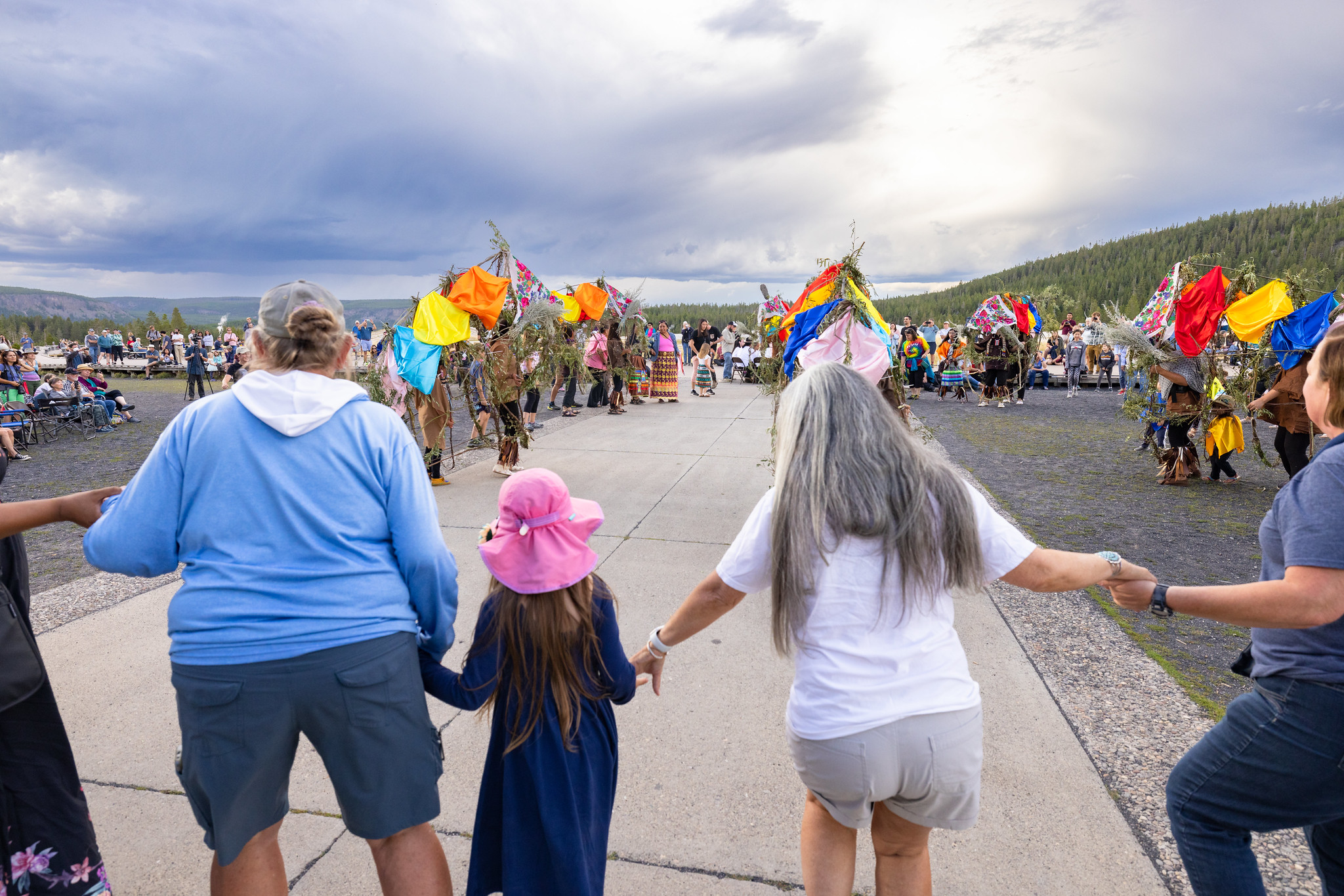 Yellowstone Revealed: Patti Baldes' ReMatriate performance at Old Faithful