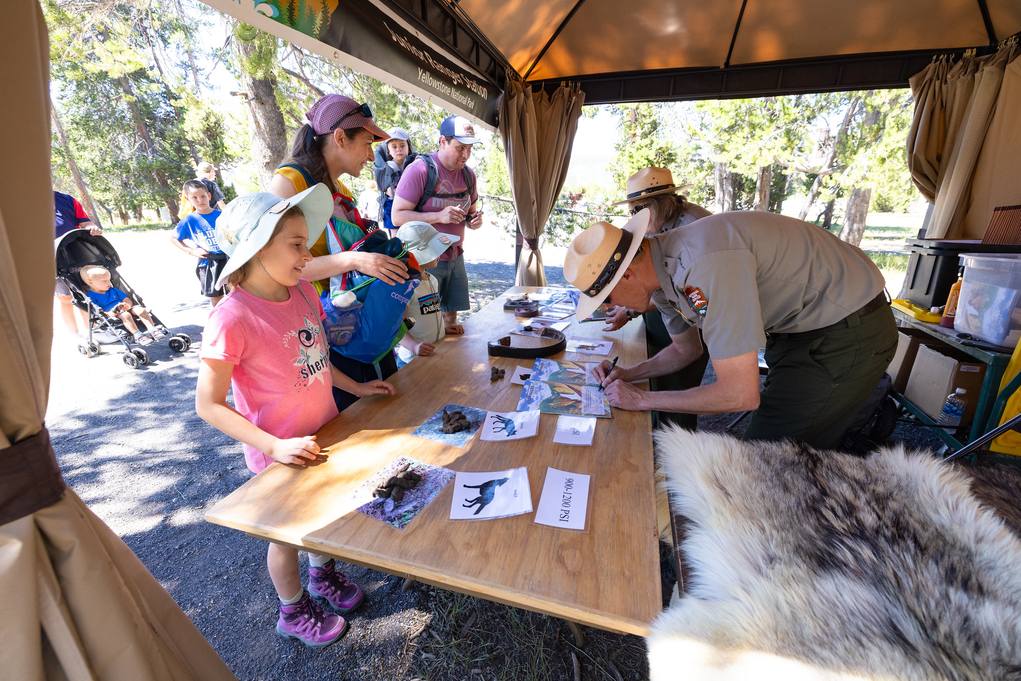 Junior Ranger Station at Old Faithful