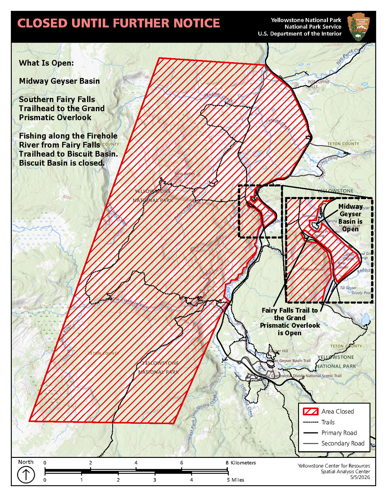 Hikers injured by bear in Yellowstone National Park