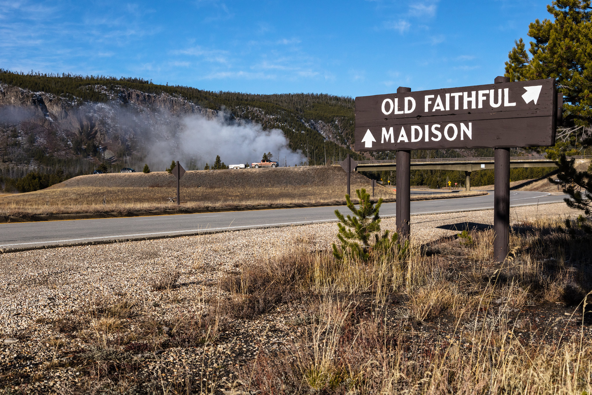 Sign at Old Faithful