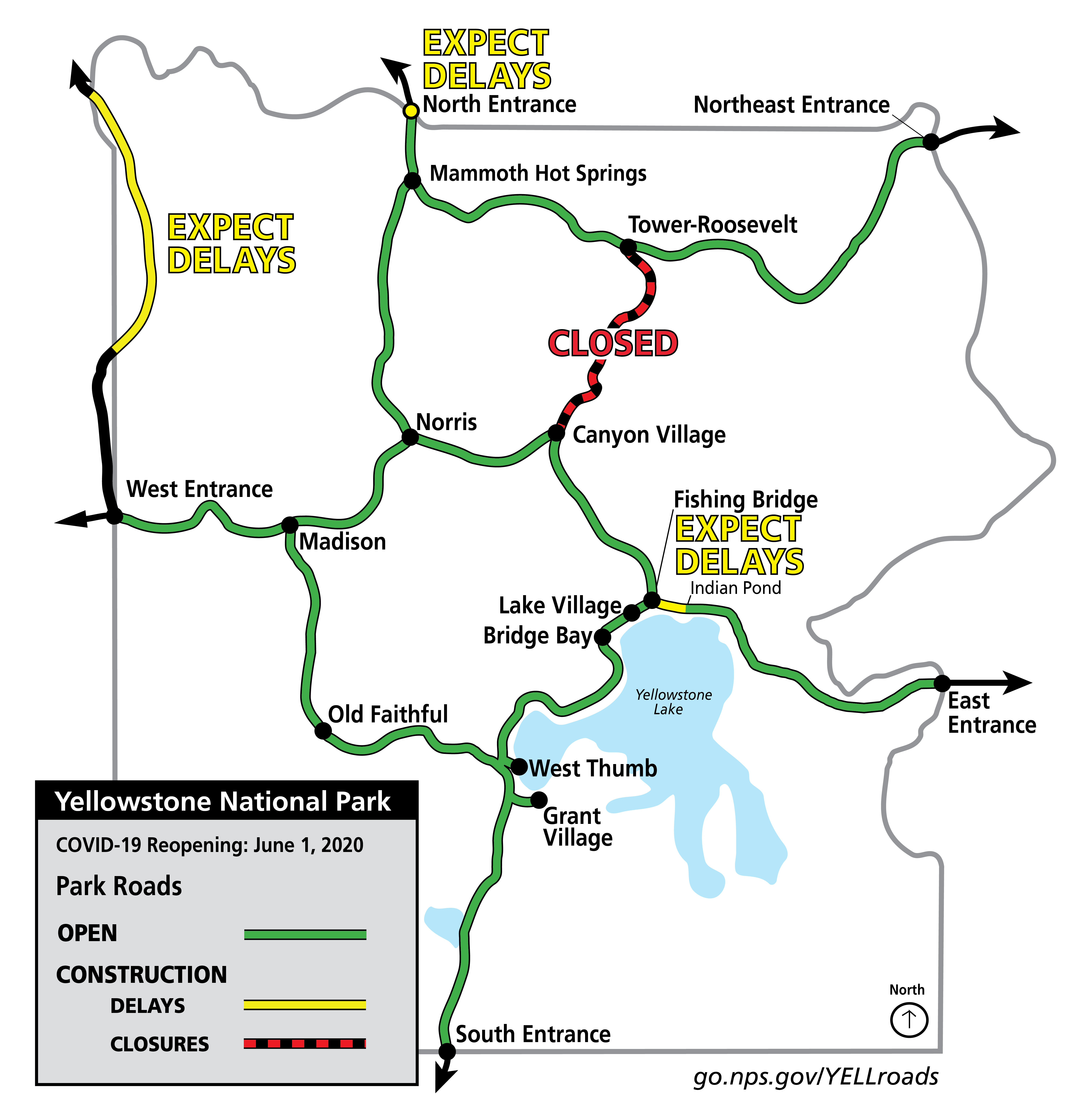 Map Of Yellowstone National Park Entrances Topographic Map World