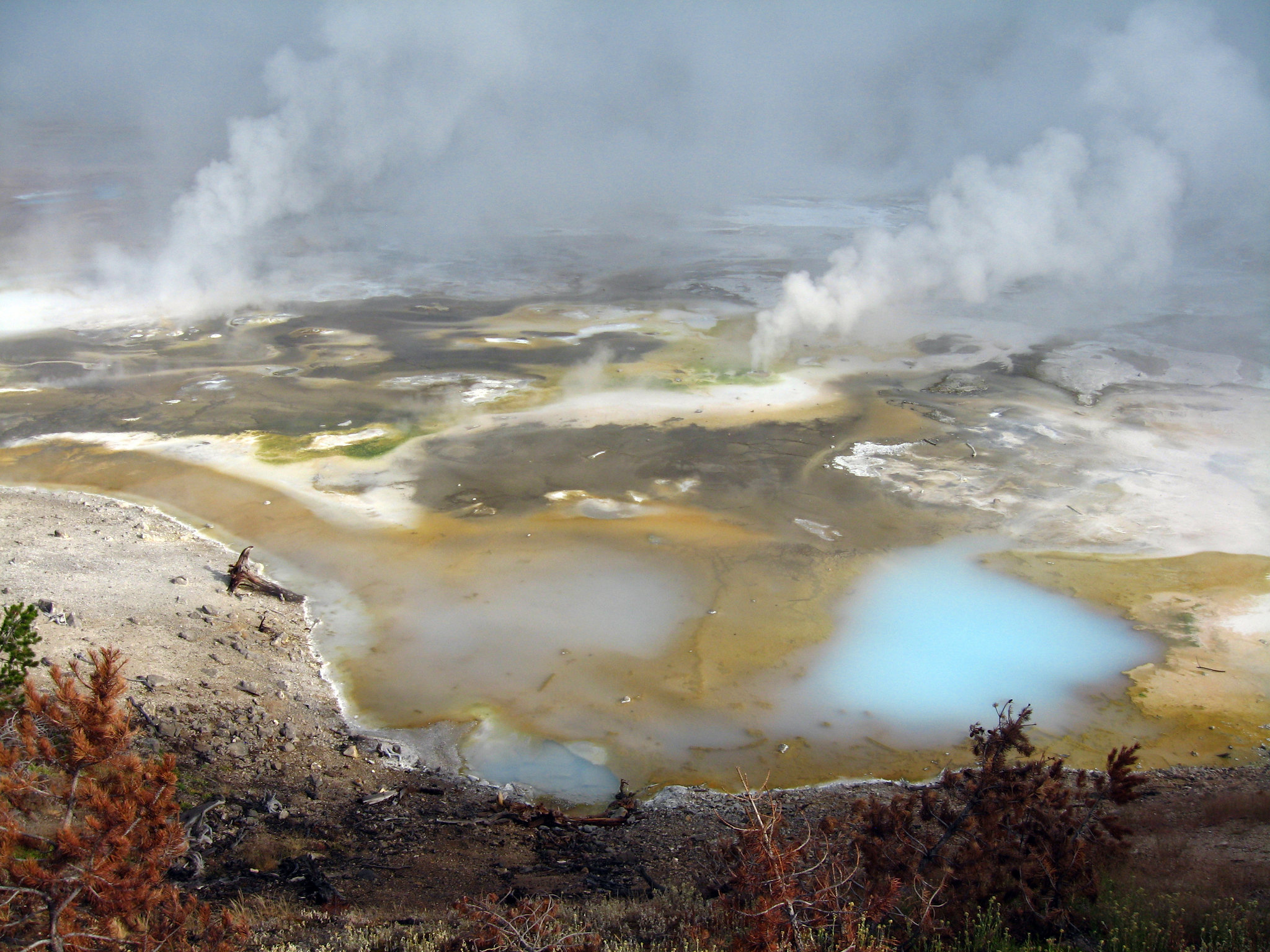 view of geyser basin