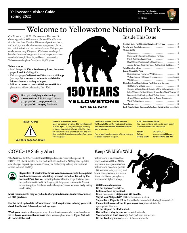Front page of the 2022 Spring Visitor Guide