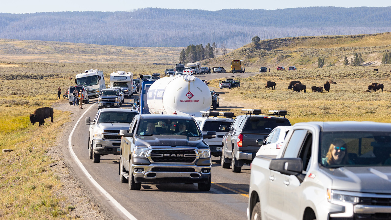 Fuel Truck in Hayden Valley