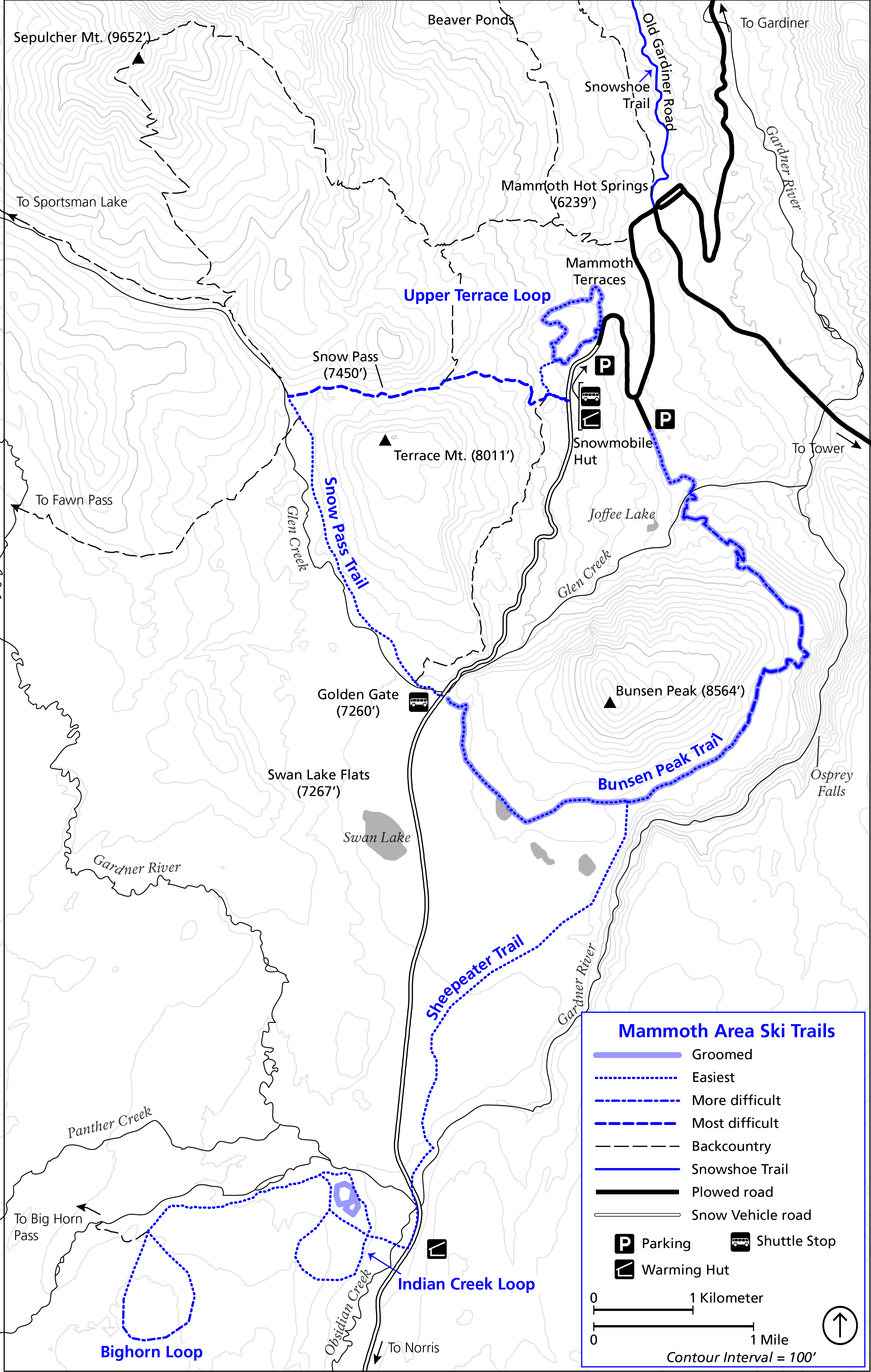 Ski And Snowshoe Trail Information Yellowstone National Park - Mammoth Hot Springs Hotel To The Swan Lake And Indian Creek Areas On Aprearranged Basis Only Tickets Must Be Purchased In Advance Fromyellowstone ski and snowshoe trail information yellowstone national park - mammoth hot springs hotel to the swan lake and indian creek areas on aprearranged basis only tickets must be purchased in advance fromyellowstone