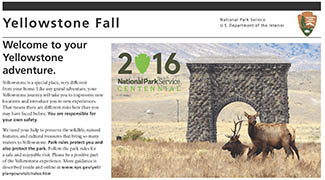 Cover of Yellowstone Fall 2016 Cover of Yellowstone Fall 2016