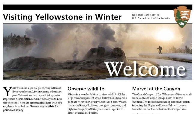 Visiting Yellowstone in Winter 2017-18 cover preview Visiting Yellowstone in Winter 2017-18 cover preview