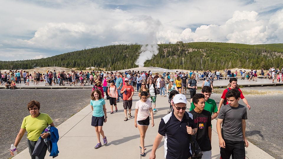 Accessibility In The Old Faithful Area Yellowstone National Park